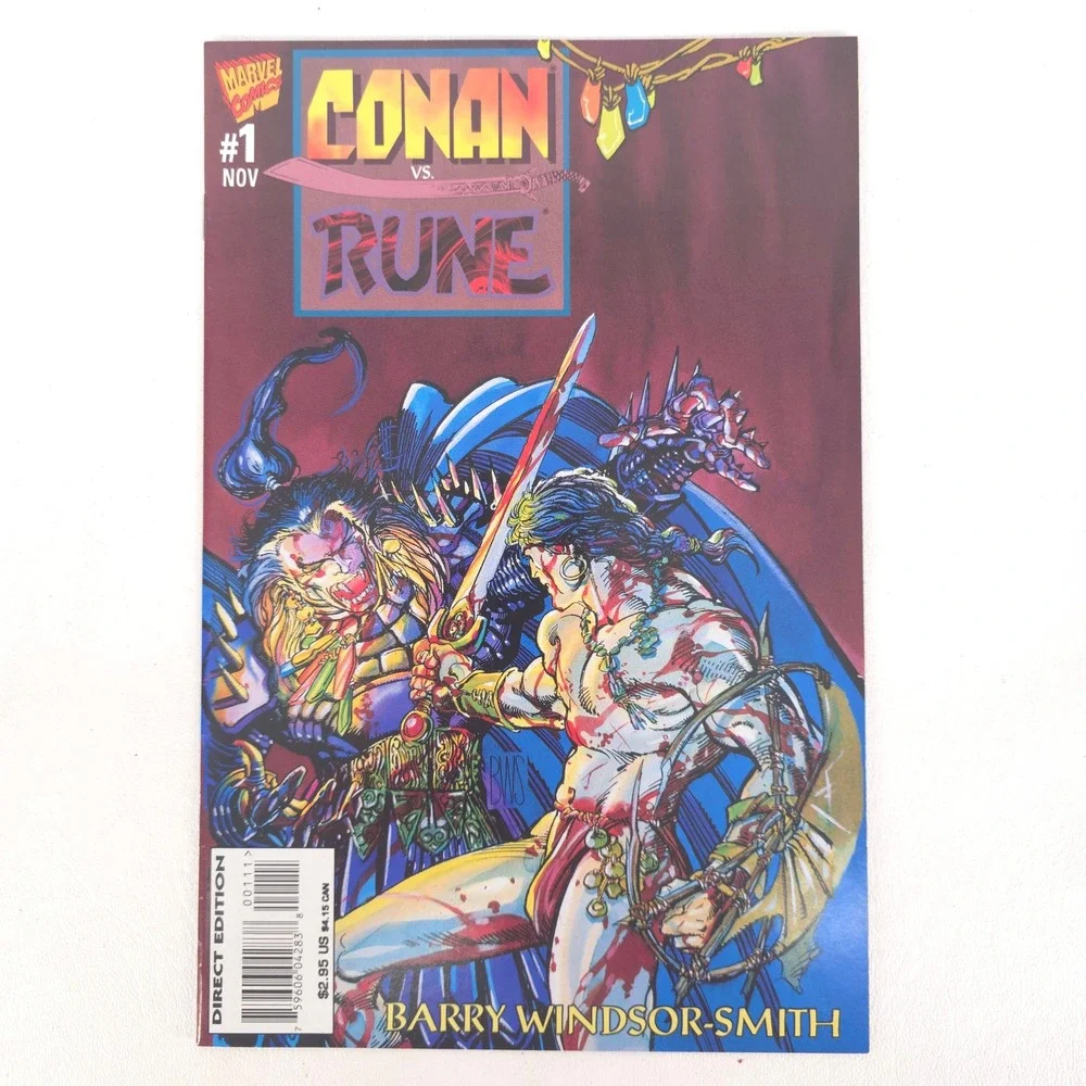 Conan vs Rune 1 Barry Windsor-Smith 1995 Marvel Ultraverse Direct Edition